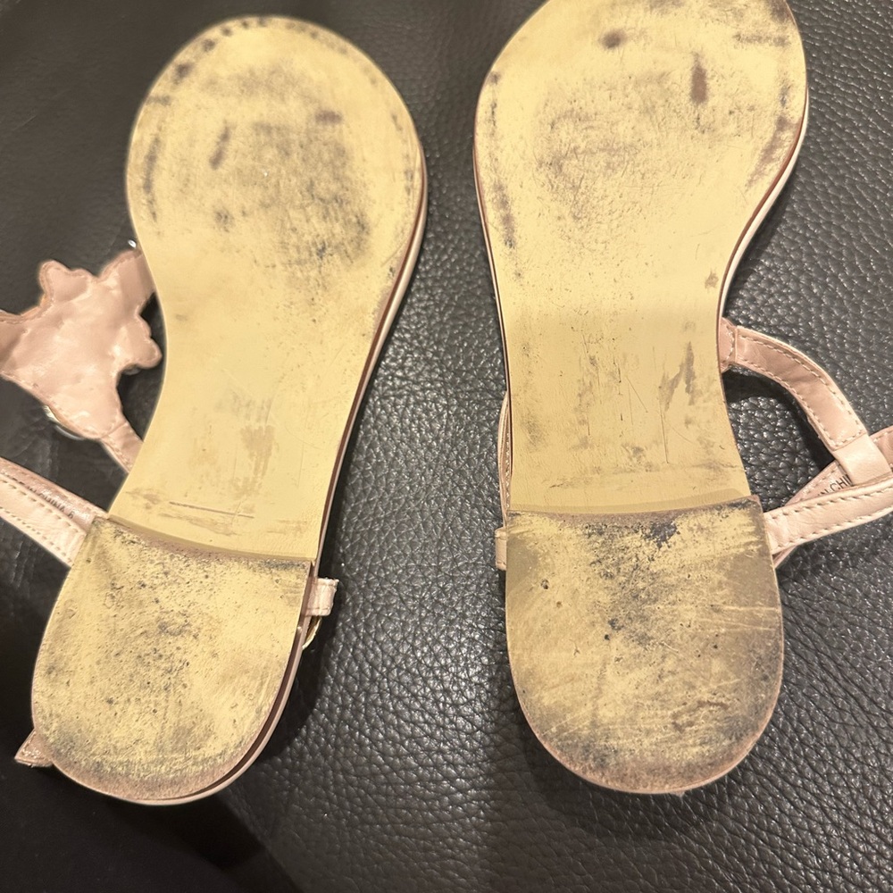 Bebe Beaded Beige Sandals - Picture 3 of 5